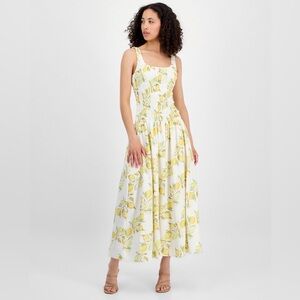 Avec Les Filles
Women's Printed Smocked Drop-Waist Maxi Dress